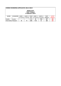 CORSO ECONOMIA APPLICATA 2014