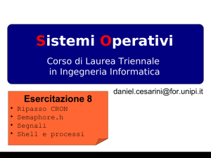 Semaphore.h, segnali, processi e shell - lucidi