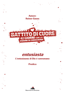 Battito di cuore 3: entusiasta - L `entusiasmo di Dio è sovrumano