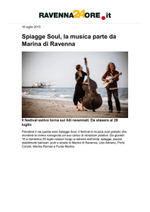 Spiagge Soul, la musica parte da Marina di Ravenna