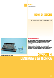 L`ENERGIA E LA TECNICA sEzIoNE 4