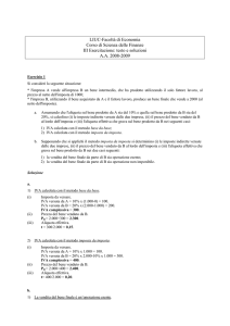 LIUC-Facoltà di Economia Corso di Scienza delle Finanze III