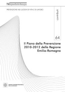 Il Piano della Prevenzione 2010-2012 della Regione Emilia