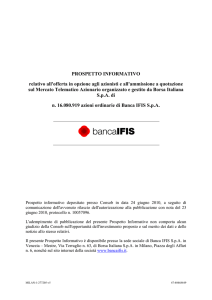 Prospetto - Banca IFIS