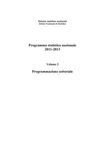 Psn 2011-2013 - Volume 2: Programmazione settoriale