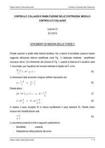 strumenti di misura delle forze ii