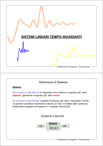 sistemi lineari tempo invarianti