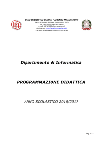 Informatica - Liceo Mascheroni