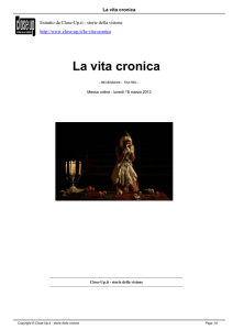 La vita cronica - Teatro Vascello