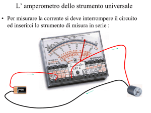 L` amperometro dello strumento universale