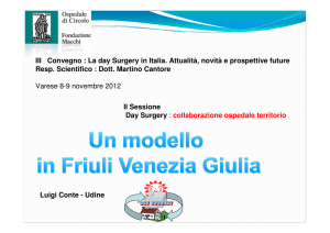III Convegno : La day Surgery in Italia. Attualità, novità e prospettive