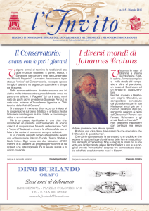 I diversi mondi di Johannes Brahms Il Conservatorio: