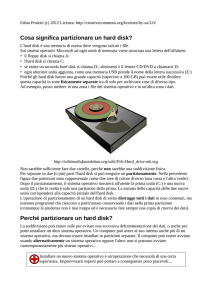 Cosa significa partizionare un hard disk? Perché partizionare un