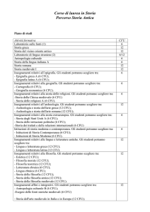 Piano di studi degli insegnamenti attivati nell`a.a. 2014/15