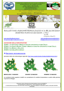 21-05-2014 Bollettino agrometeorologico n. 6 del 21/05/2014