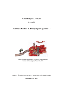 Materiali Didattici di Antropologia Cognitiva - 1
