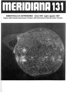 BIMESTRALE DI ASTRONOMIA Anno XXII luglio~agosto 1997