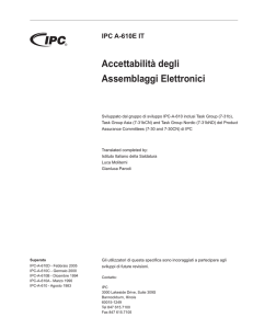 IPC-A-610E Italian table of contents