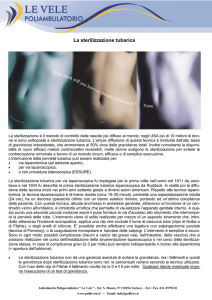 La sterilizzazione tubarica - Poliambulatorio Le Vele Torino