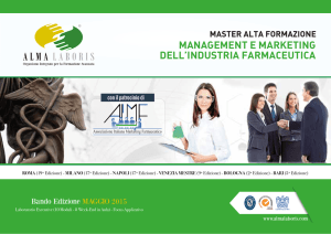 management e marketing dell`industria farmaceutica