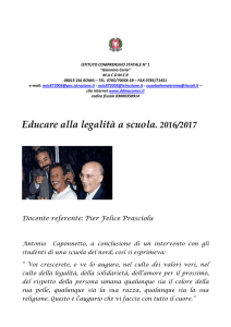 Educare alla legalità - Istituto Comprensivo 1 Giannino Caria Macomer