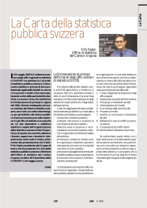 La Carta della statistica pubblica svizzera (Dr. Fritz Fasler)