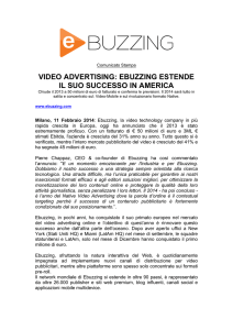 video advertising: ebuzzing estende il suo successo in