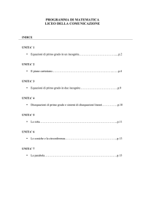 programma di matematica