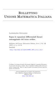 Sopra le equazioni differenziali lineari autoaggiunte del terzo ordine.