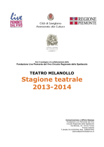 Stagione Teatrale 2013/2014