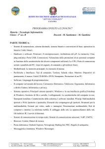 Programma di Informatica - IT AER. Ferrarin.gov.it