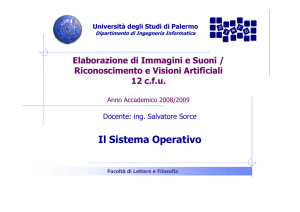 Il Sistema Operativo - Università degli Studi di Palermo