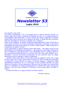 Newsletter 53 - Sociologia per la persona