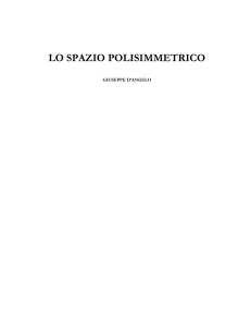 lo spazio polisimmetrico - D`ANGELO GIUSEPPE