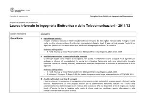 Laurea triennale in Ingegneria Elettronica e delle Telecomunicazioni