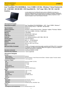 Acer TravelMate 5744-384G50Mnkk - Core i3 380M