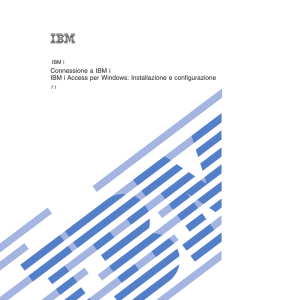 IBM i: Connessione a IBM i IBM i Access per Windows: Installazione