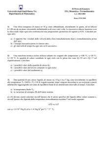 II Prova di Esonero Università degli Studi Roma Tre FS1, Dinamica
