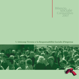 1. Unicoop Tirreno e la Responsabilità Sociale d`Impresa - E-coop