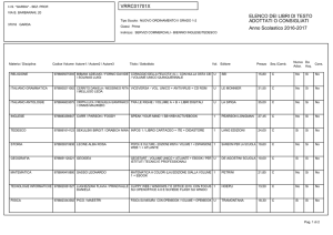 VRRC01701X ELENCO DEI LIBRI DI TESTO