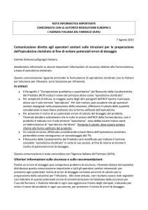 Epirubicina cloridrato - Ordine dei Farmacisti di Salerno