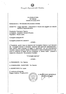 Legge Regione Calabria su DSA_30-03-2012