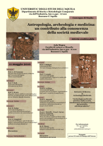 Antropologia, archeologia e medicina