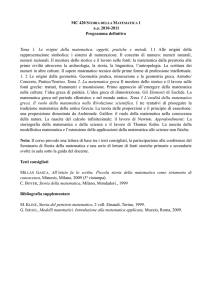 MC420 10-11_Programma def - Dip. di Matematica Roma Tre