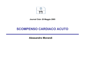Journal club- 20 Maggio 2005 SCOMPENSO CARDIACO