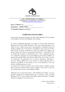 CS 11 Dimissioni Benedetto XVI