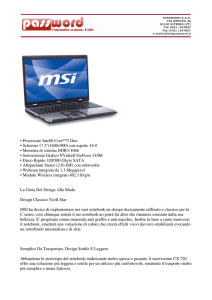 • Processore Intel® Core™2 Duo • Schermo 17.3``(1600x900) con