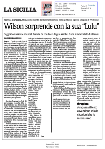 08/07/2012 La Sicilia Wilson sorprende con la