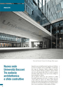 Nuova sede Università Bocconi Tra audacia architettonica e sfide