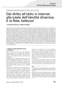 FDC-RP Oblio e Internet su Danno e resp. 2012